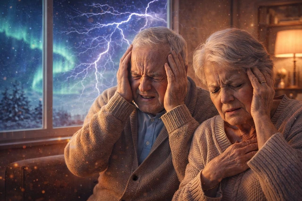 Как магнитные бури влияют на самочувствие пожилых людей и метеочувствительных © ChatGPT
