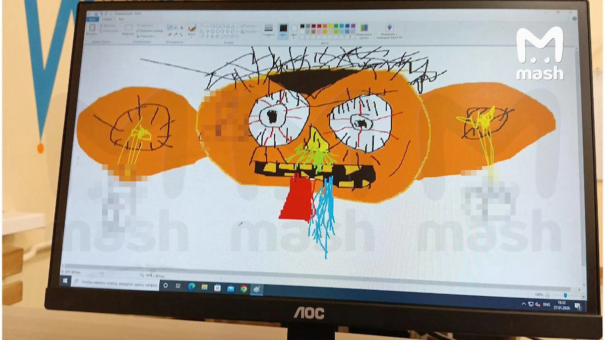 Учитель из Уфы избил семиклассника ремнём из-за изуродованного Чебурашки. Фото © Telegram / Mash