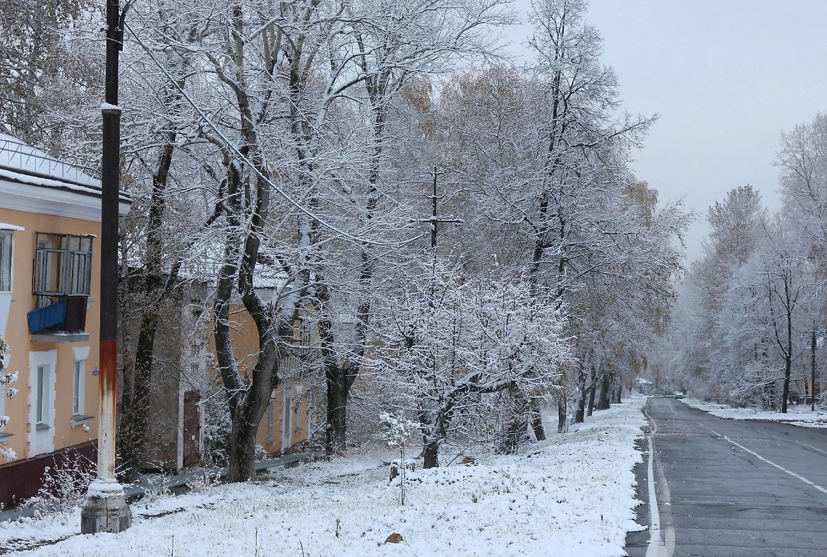 Снег на Урале. Фото © VK / Дом, где Челябинск