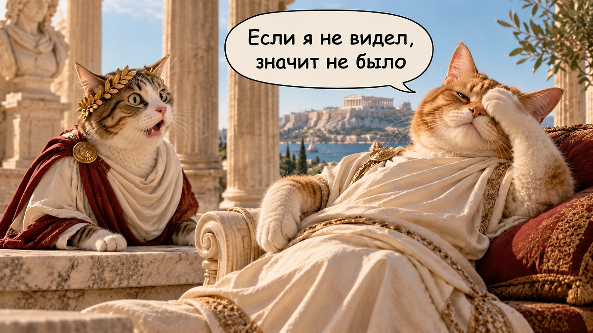 Личный опыт вместо фактов: зачем нам фраза «я такого не видел»? Фото © ИИ-иллюстрация: создано редакцией Life.ru с использованием ChatGPT (OpenAI)