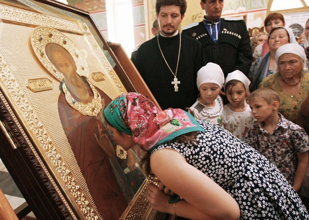 Молитва Сергию Радонежскому о детях. Фото © РИА Новости / Кирилл Каллиников