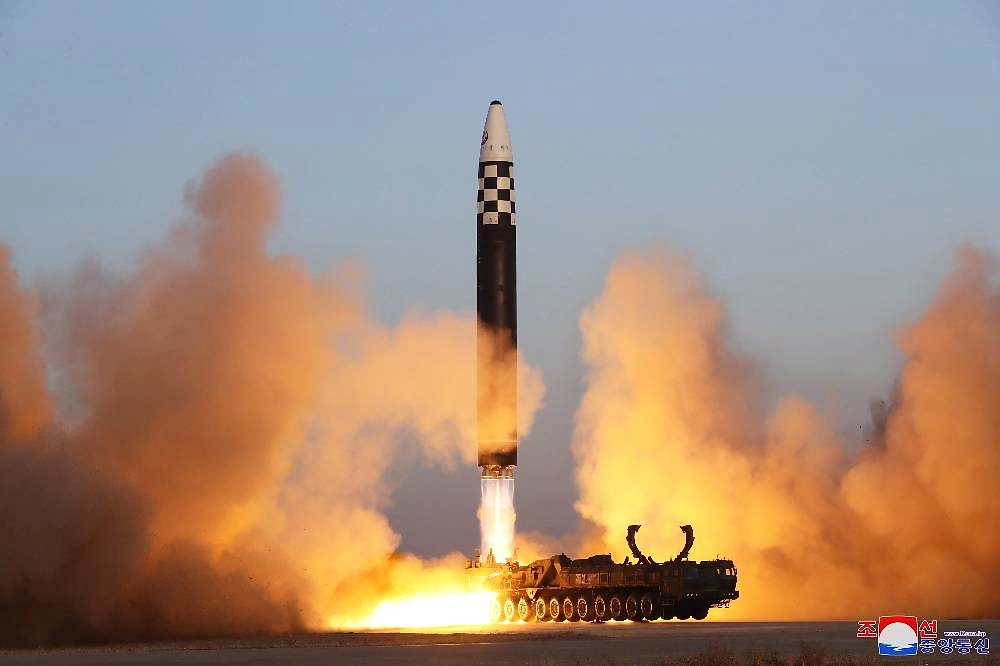 Когда КНДР запустила первую ракету. Фото © ТАСС / ЕРА / KCNA