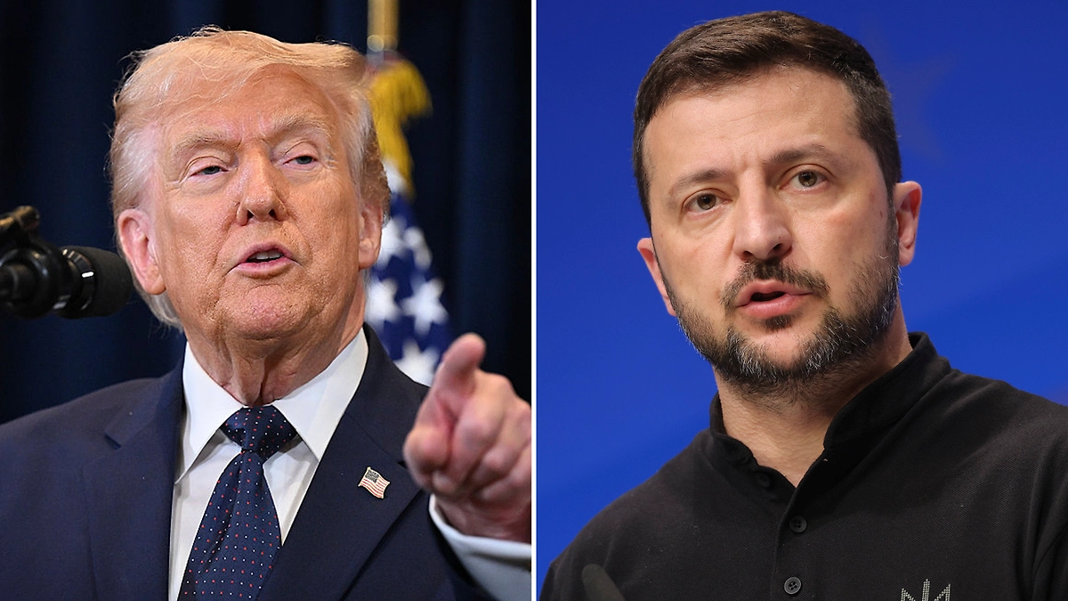 Дональд Трамп и Владимир Зеленский. Обложка © Gettyimages / Roberto Schmidt, Sean Gallup