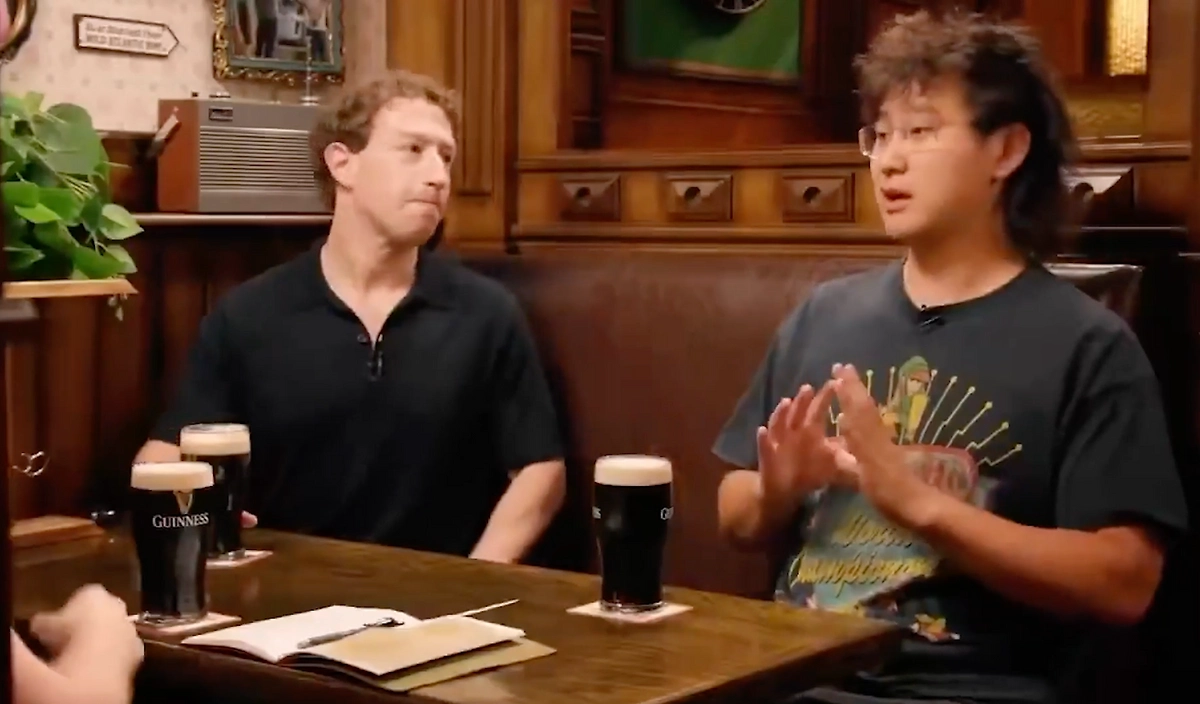 Цукерберг стал мемом после неудачной дегустации Guinness в подкасте. Фото © Cheeky Pint