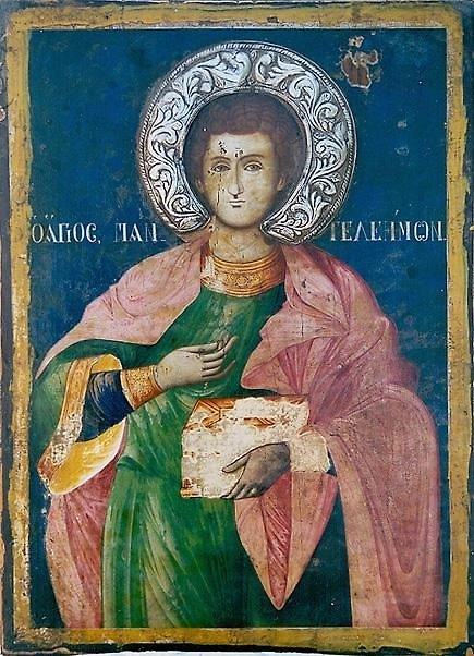 Великомученик Пантелеимон. Афанасий Василикос Адаминос, 1887 год. Общественное достояние. Wikimedia Commons