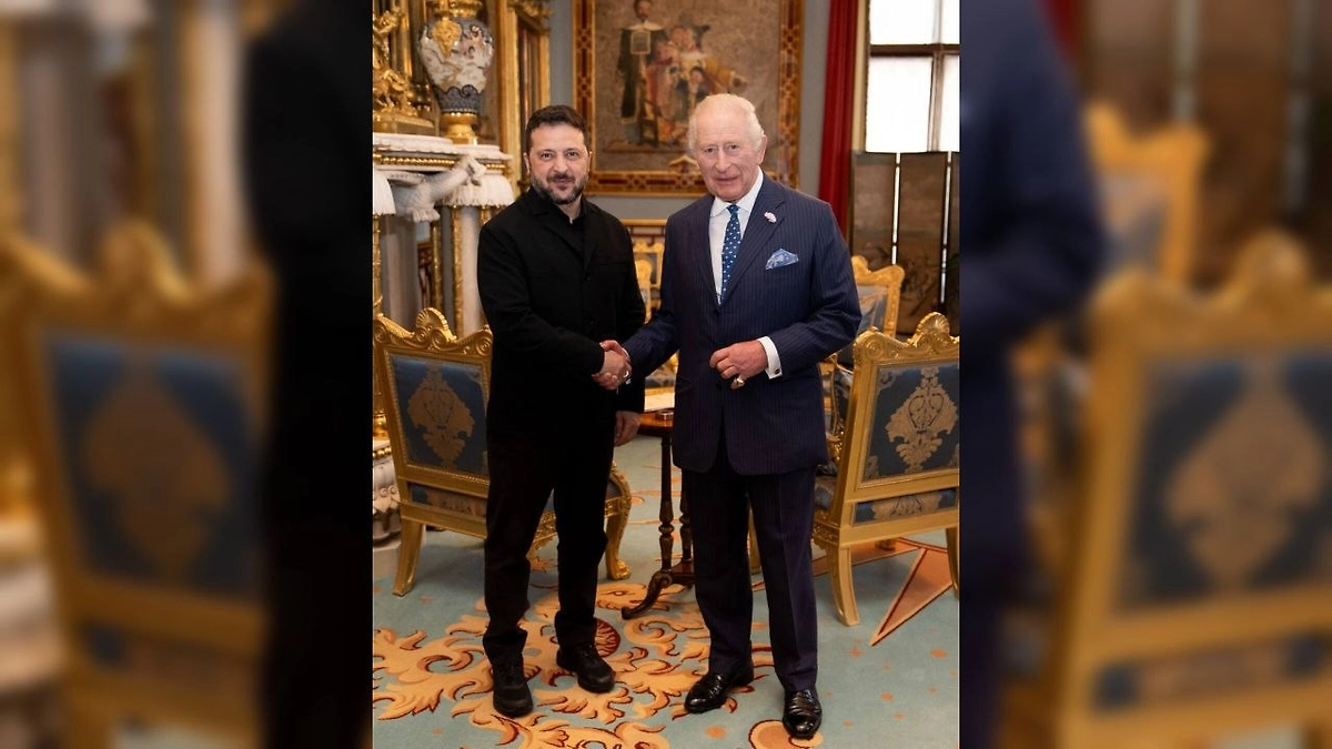 Зеленский встретился с британским королём Карлом II. Обложка © Telegram /Zelenskiy / Official
