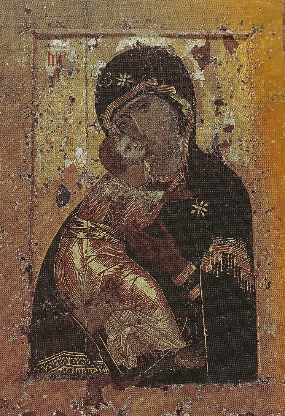 Владимирская икона Божией Матери. Автор исторического образа неизвестен. Общественное достояние. Wikimedia Commons
