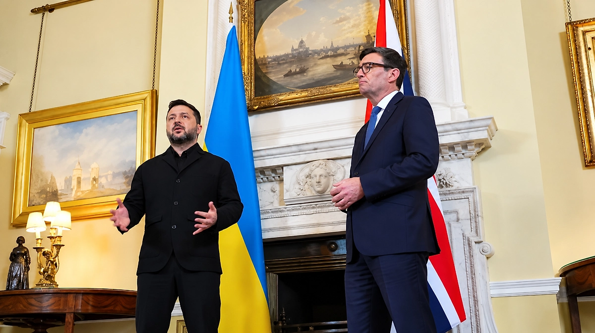 Зеленский и Энди Бёрнэм. Обложка © Telegram / Zelenskiy / Official