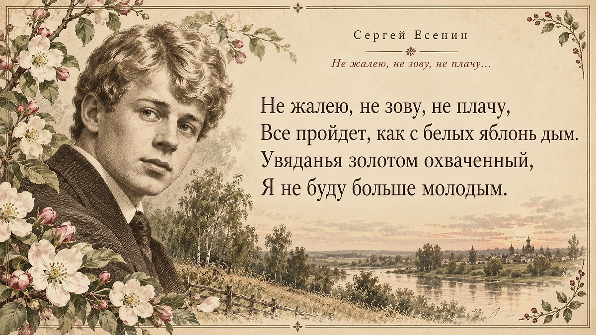 «Не жалею, не зову, не плачу»: смысл стихотворения Есенина. ИИ-иллюстрация: создано редакцией Life.ru с использованием ChatGPT (OpenAI).