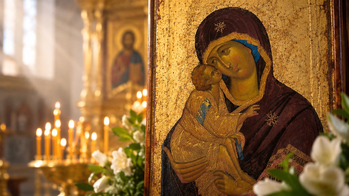 Донская икона Божией Матери: история образа Феофана Грека и в чём помогает. Обложка © Изображение сгенерировано с помощью ChatGPT (OpenAI) по запросу редакции Life.ru