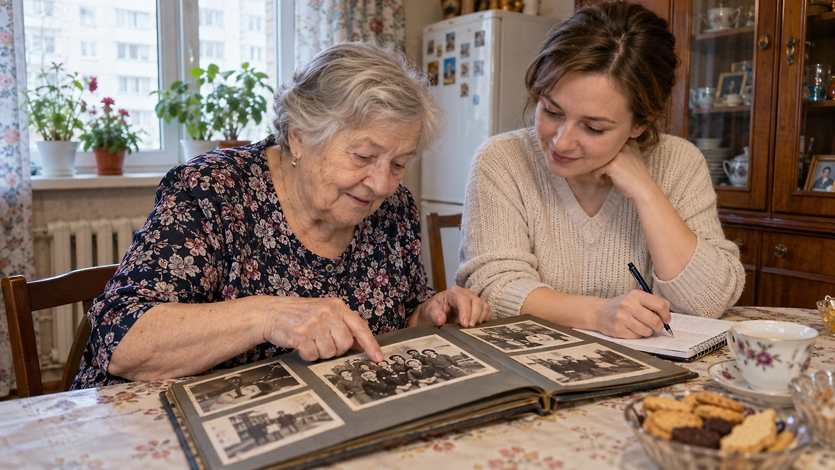 Подписи к семейным фотографиям в архиве. ИИ-иллюстрация: создано редакцией Life.ru с использованием ChatGPT (OpenAI)
