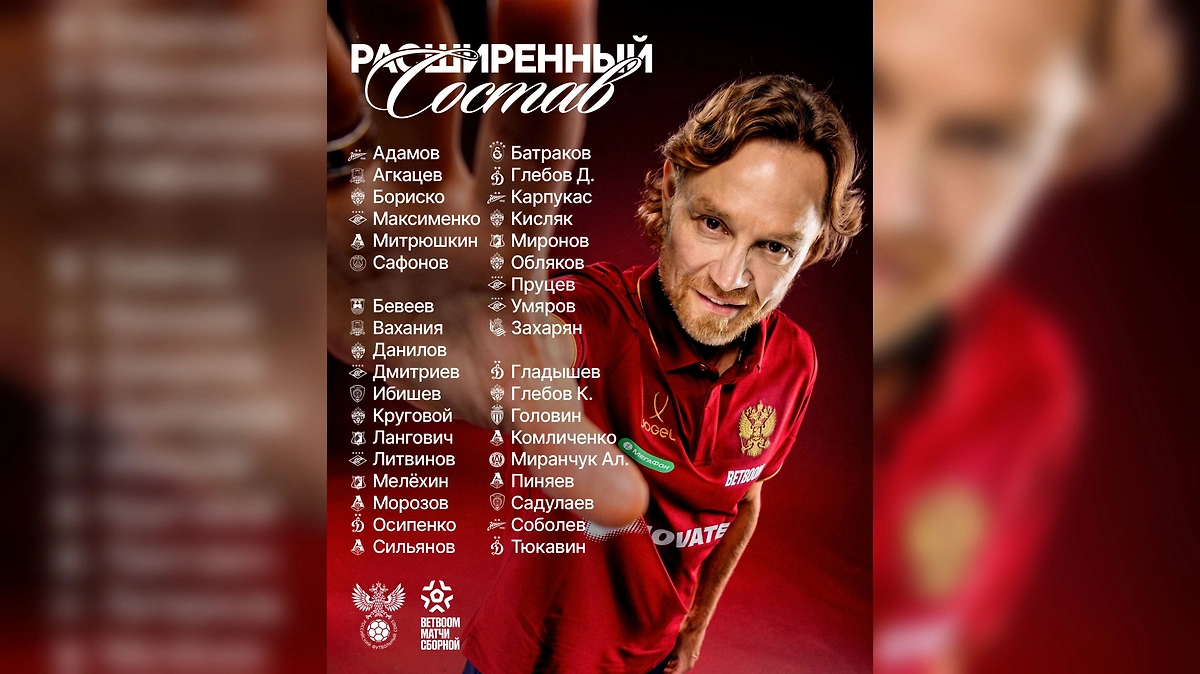Расширенный состав сборной России. Фото © РФС