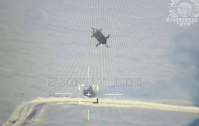 Опубликован последний кадр дрона Shark ВСУ перед уничтожением российской ПВО. Фото © «Осведомитель»