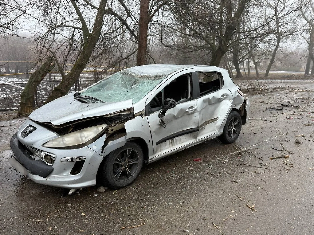 Последствия атаки ВСУ на посёлок Центральный в ЛНР. Фото © MAX / Леонид Пасечник