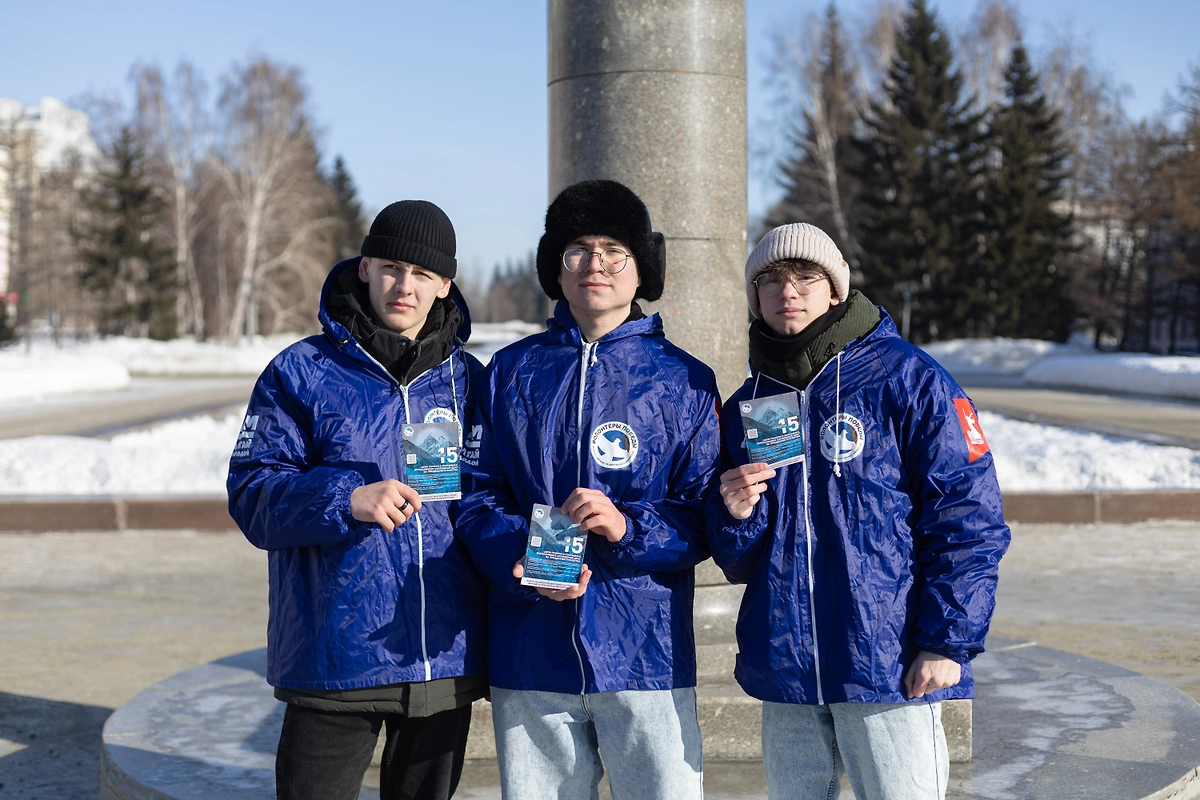 Акция в Алтайском крае. Фото © Пресс-служба движения «Волонтёры Победы»