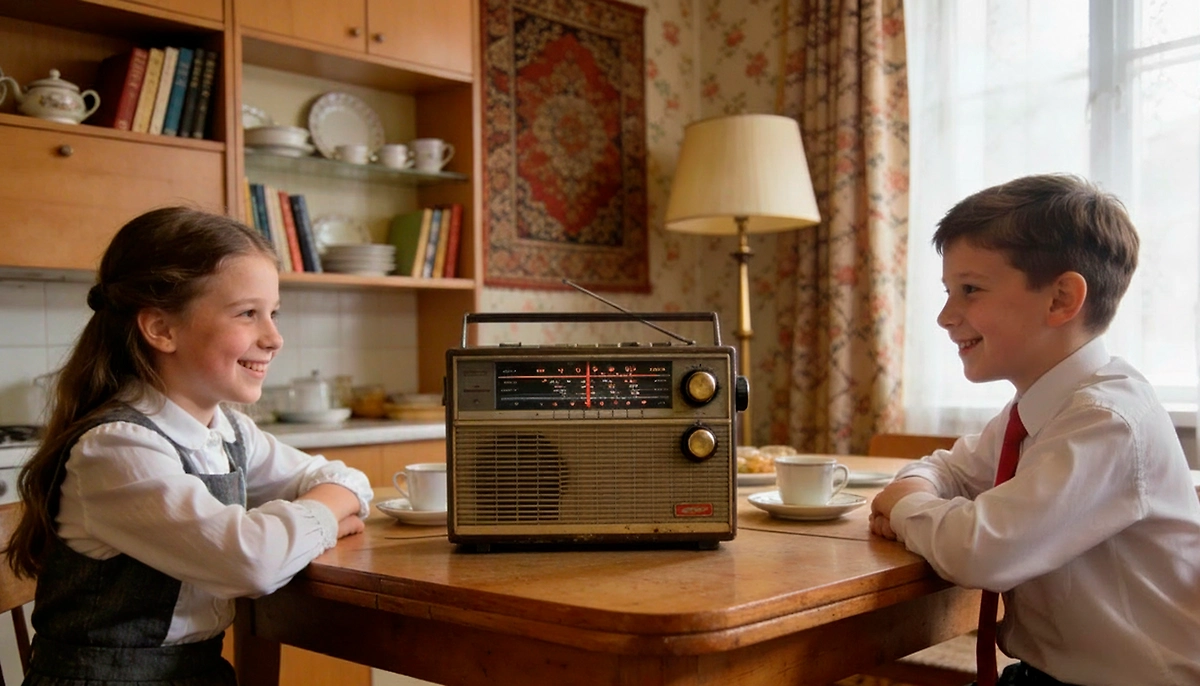 Легендарные советские радиопередачи для детей. Обложка © Chat GPT