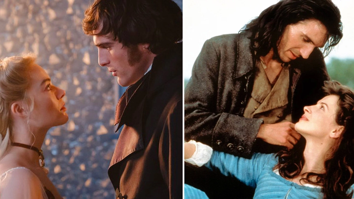 Фото &nbsp;©&nbsp;Кадр из фильма «Грозовой перевал» (2026), режиссёр Эмеральд Феннел, сценаристы&nbsp;Эмиральд Феннел, Эмили Бронте / Kinopoisk. Фото &nbsp;©&nbsp;Кадр из фильма «Грозовой перевал» (1992), режиссёр Питер Козмински, сценаристы&nbsp;Энн Дэвлин, Эмили Бронте / Kinopoisk