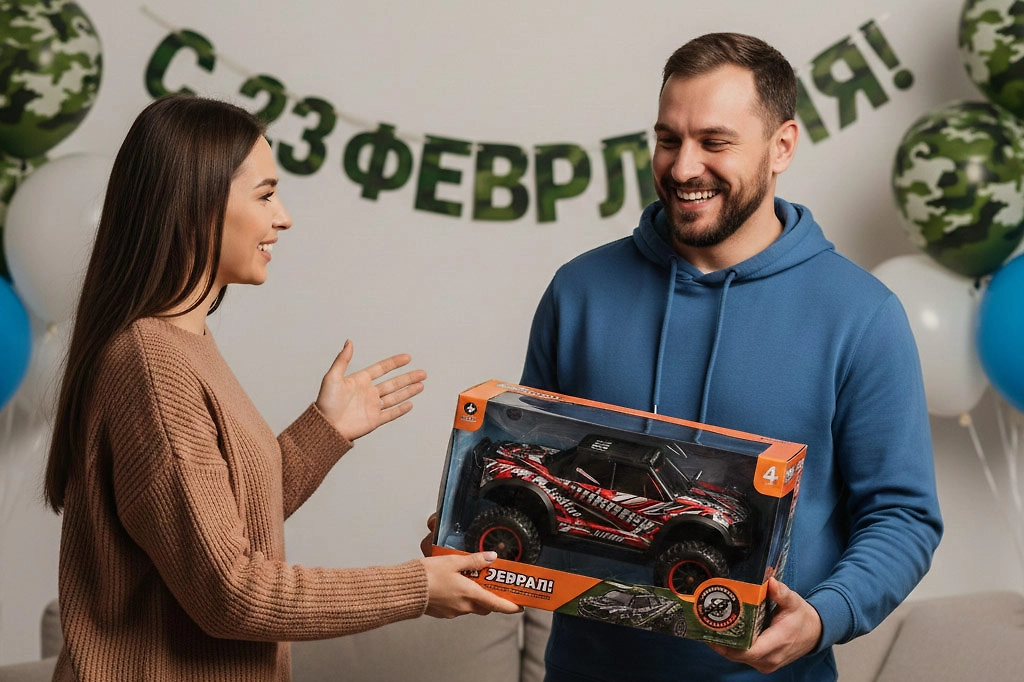 Топ идей, что подарить отцу на 23 Февраля. Фото © Nano Banan AI