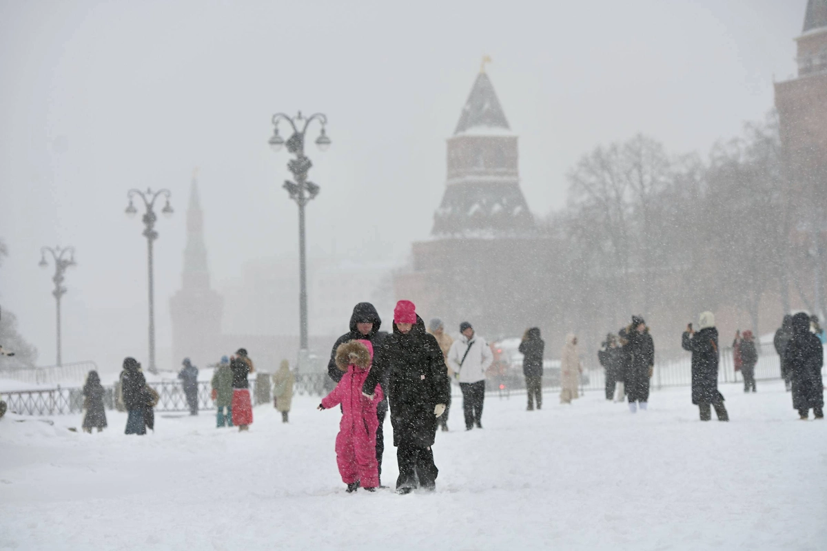 Циклон «Валли» обрушил на Москву рекордный снегопад. Фото © Life.ru