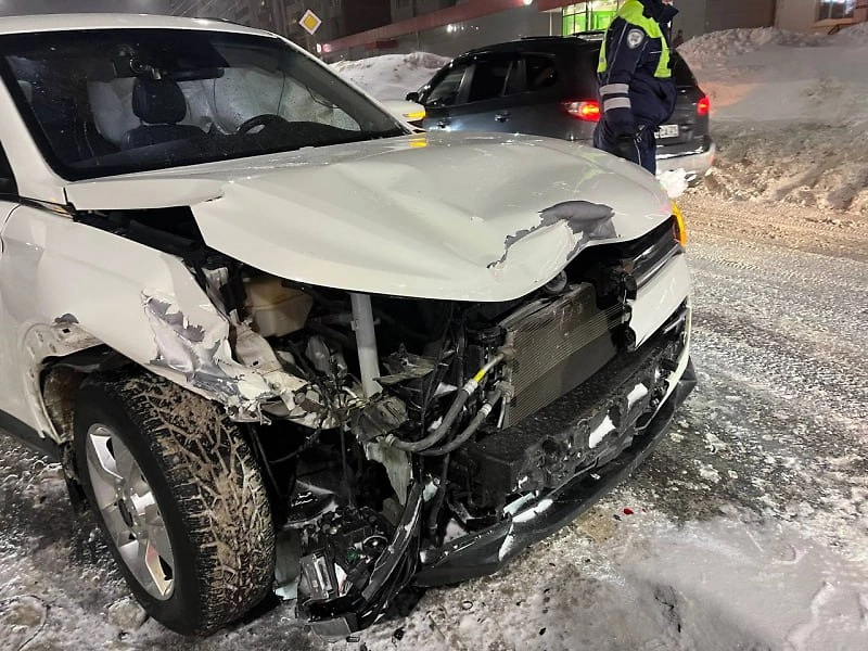 Массовое ДТП. Фото © Telegram / МВД по Чувашской Республике