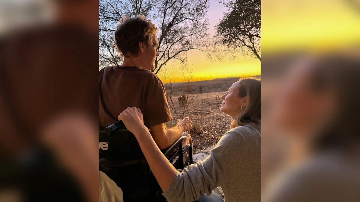 Звезда рестлинга Стейси Кейблер c актёром Джеймсом Ван Дер Биком в последние дни его жизни. Фото © Instagram (признан экстремистской организацией и запрещён на территории Российской Федерации) / stacykeibler