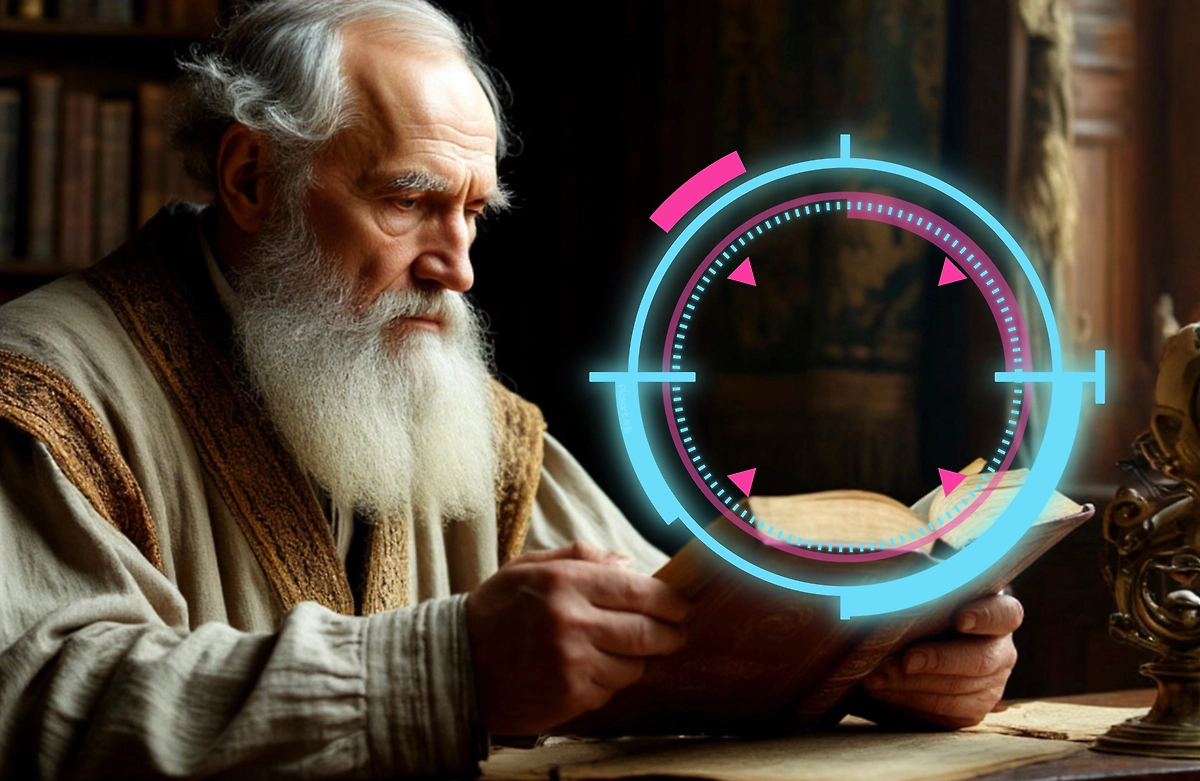 Нейросеть раскрыла характеры Толстого и Хармса по их рукописям. Фото © «Шедеврум»