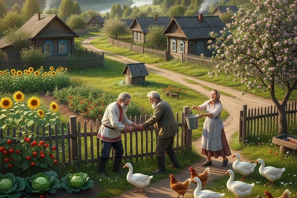 Почему иностранцы восхищаются русской деревней: главные открытия. Фото ©&nbsp;Nano Banana AI