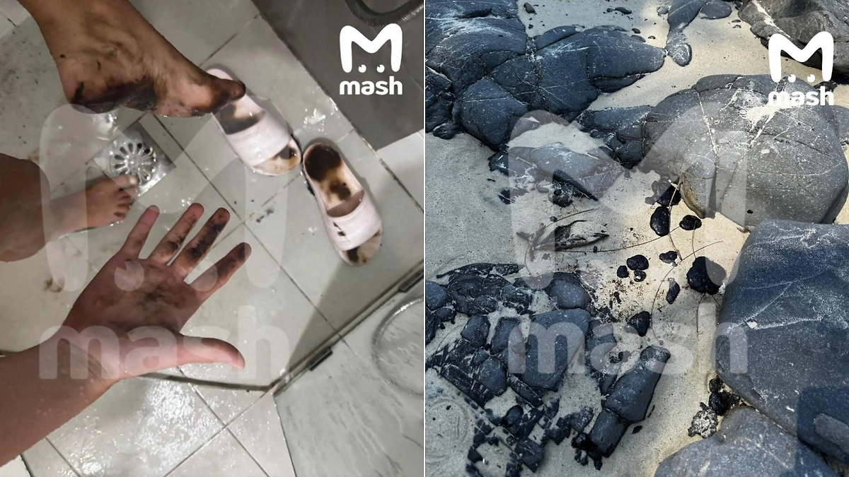 Мазут от затонувшего судна достиг главных пляжей Пхукета. Видео © Telegram / Mash