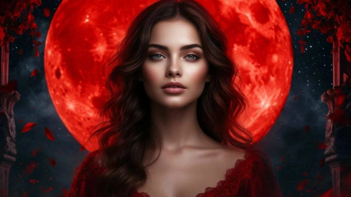 Полное лунное затмение 2026: как пережить мощный энергетический удар 3 марта в Кровавую Луну. Фото © «Шедеврум»