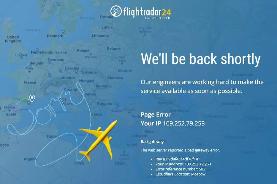 Обложка © flightradar24.com