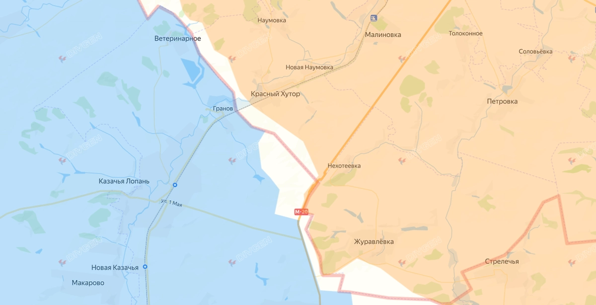 Карта СВО на 21 февраля 2026 года. ВС РФ перешли границу в Харьковской области. Фото © divgen