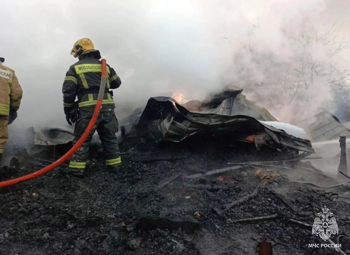 Место происшествия. Фото © Telegram / МЧС Московской области