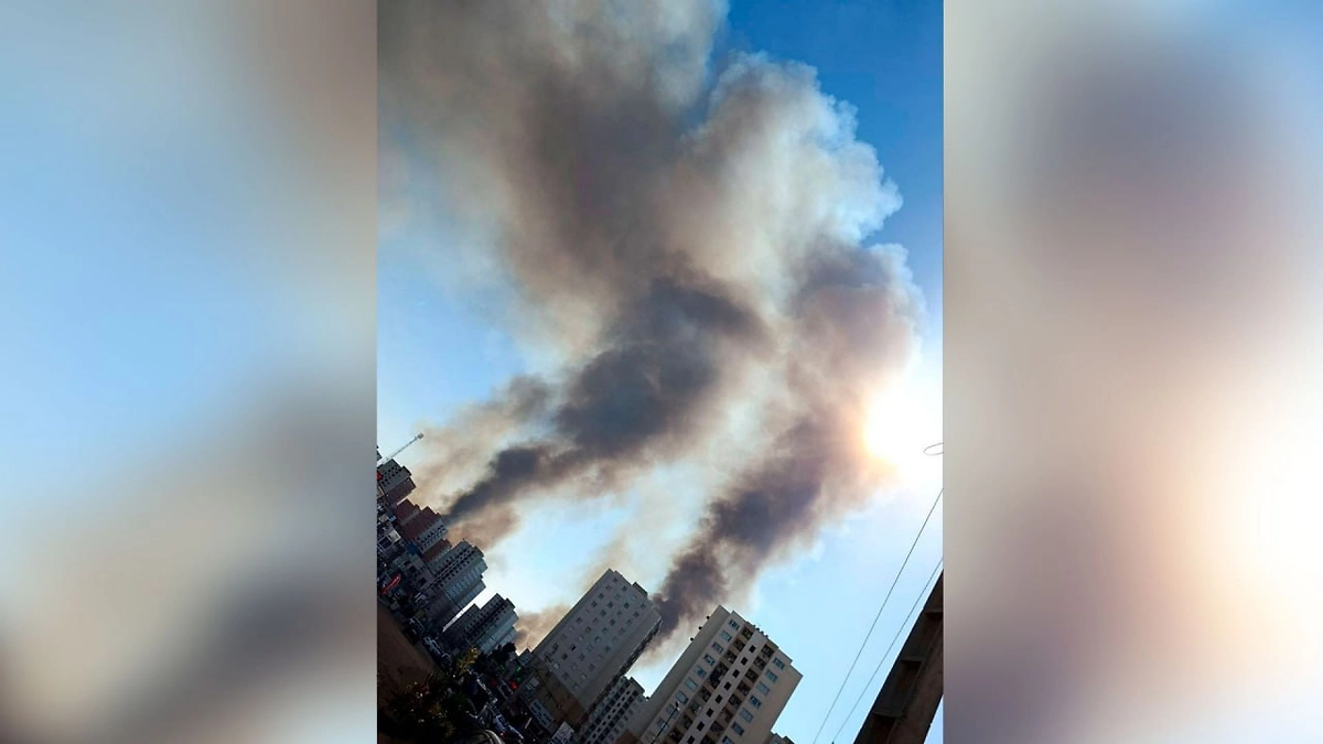 Последствия взрывов в пригороде Тегерана. Фото © X / Panther7112