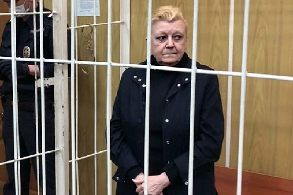 Актриса Наталья Дрожжина во время избрания меры пресечения в Хамовническом суде города Москвы. Фото © РИА «Новости» / Пресс-служба Хамовнического суда города Москвы