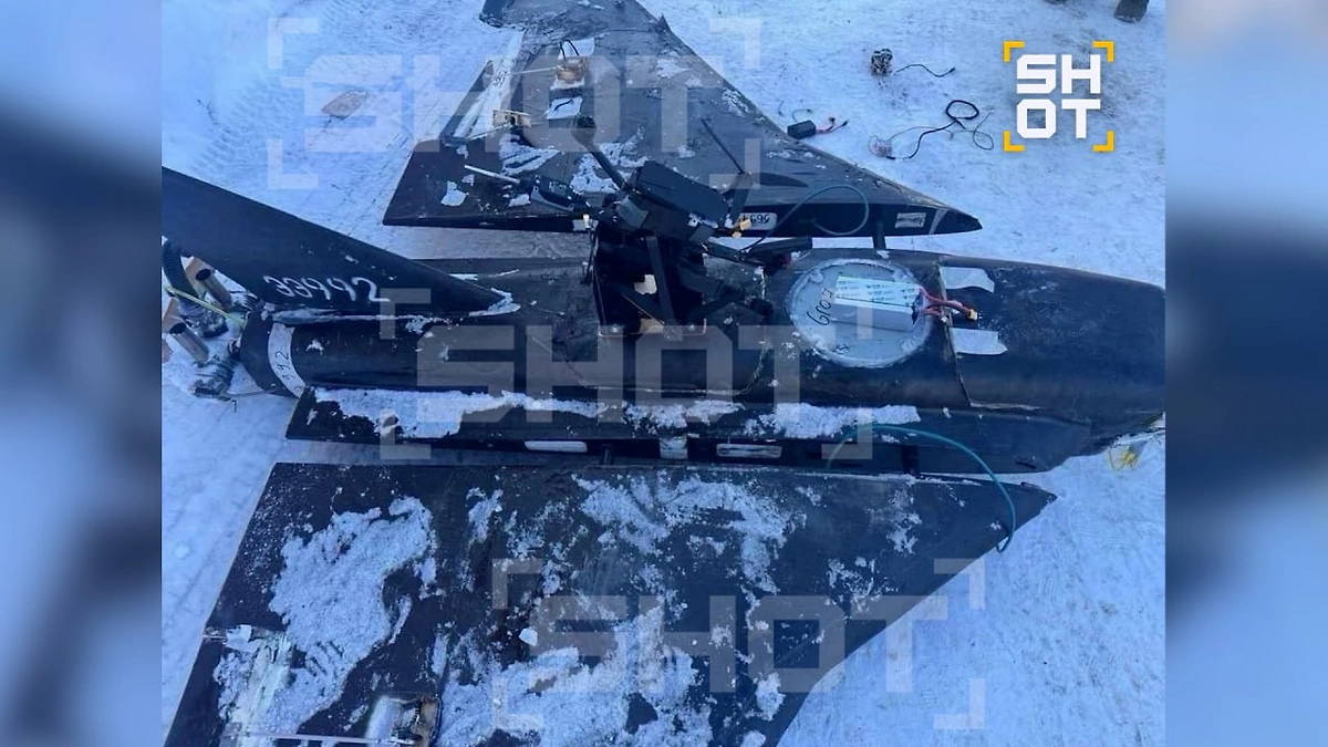 Российский беспилотник «Гербера» в зоне проведения СВО. Фото © SHOT