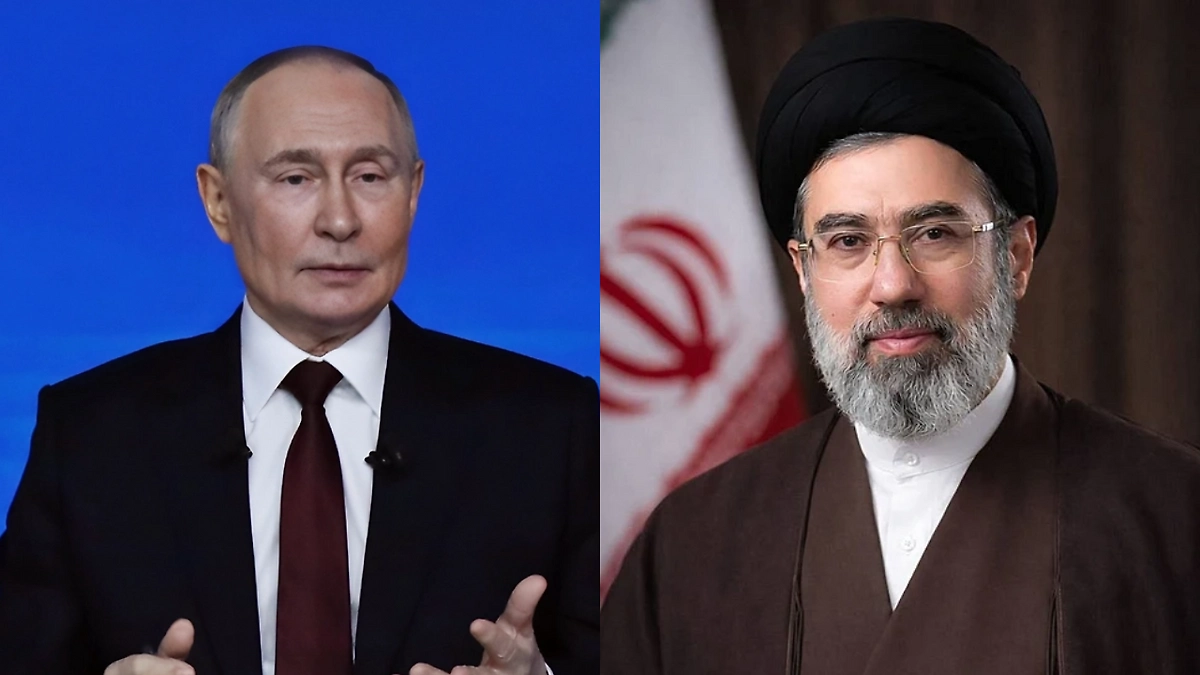 Владимир Путин и Моджтаба Хаменеи. Обложка © Life.ru / Wikipedia / Iran Military Monitor