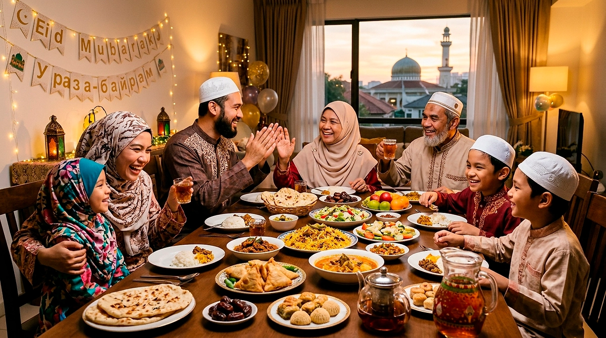 Ураза-байрам 2026: дата, как поздравить. Обложка © Gemini Nano Banana