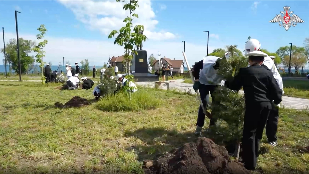 Акция «Сад памяти». Обложка © Telegram / Минобороны России