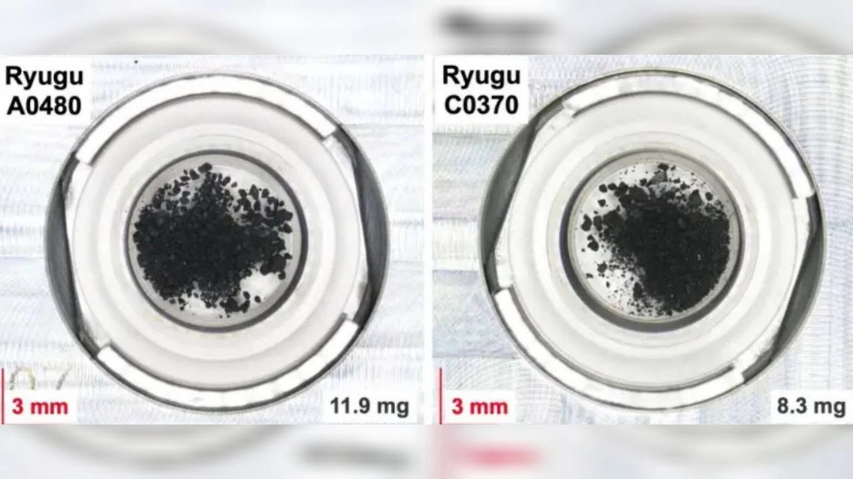 Японские учёные нашли все нуклеобазы ДНК и РНК в образцах астероида Ryugu. Фото © Phys.org