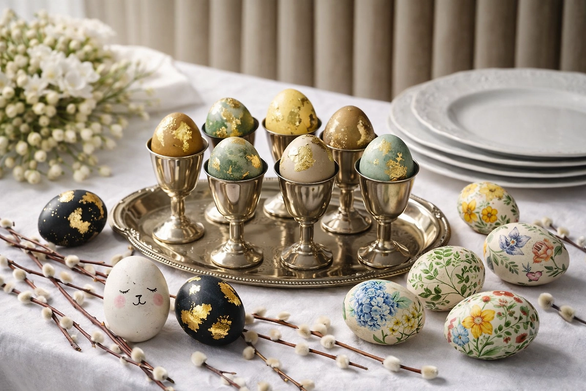 Самые модные способы украсить яйца на Пасху 2026: пошаговые инструкции и идеи для фото. Удивите гостей! Обложка © GPTChat / Софья Кузнецова