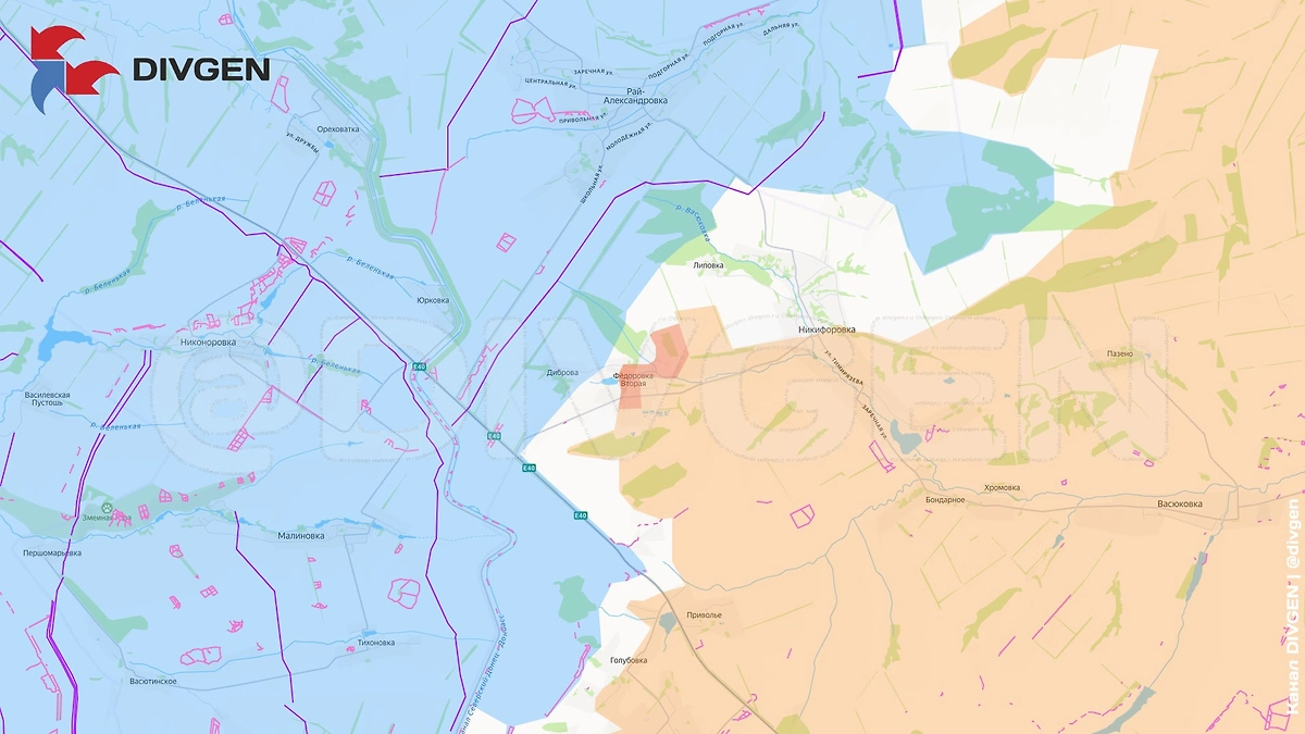 Карта СВО на 20 марта 2026 года. Армия России освободила Фёдоровку Вторую и приблизилась к Славянску. Фото © divgen