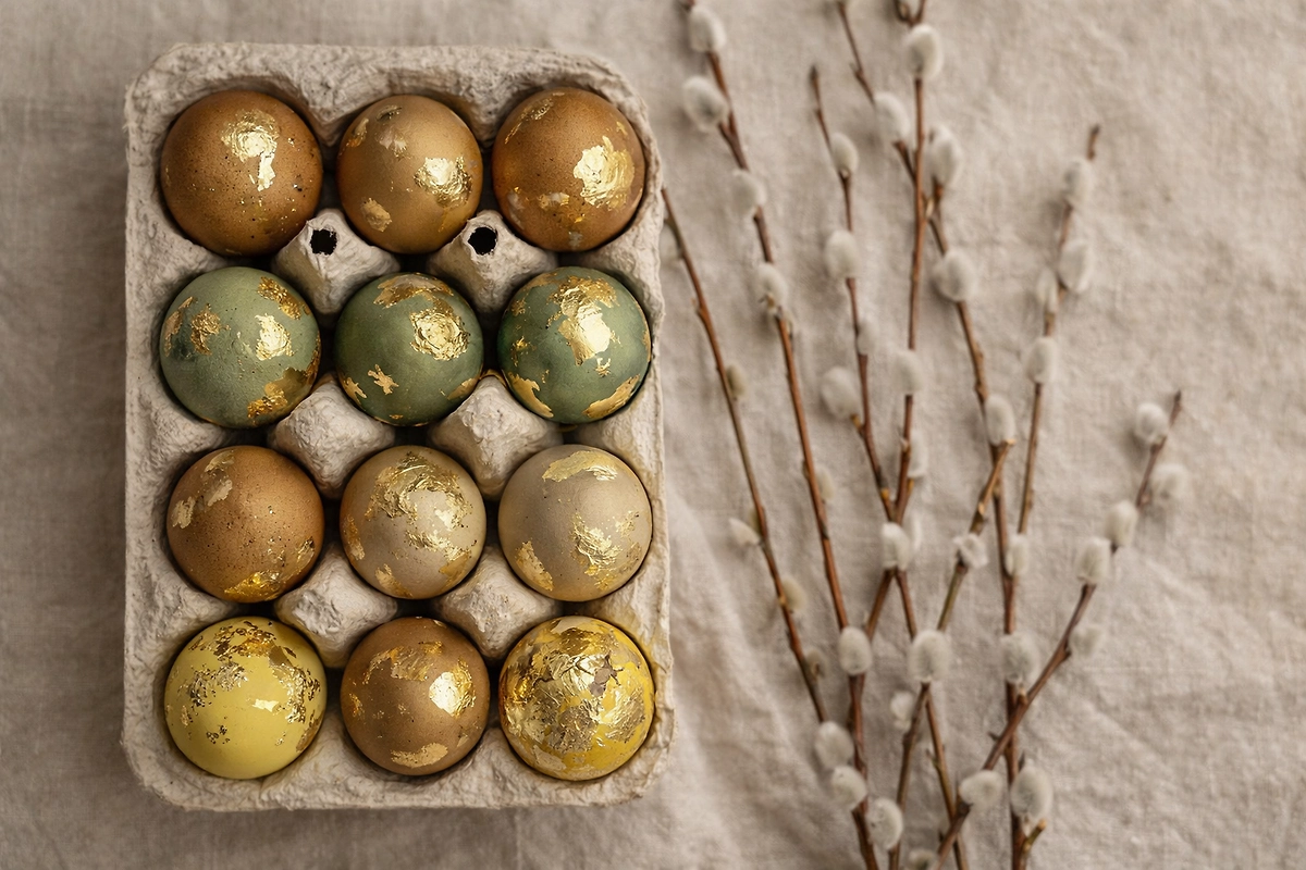 Яйца на Пасху 2026: как необычно покрасить яйца? Трендовые идеи на Светлое Христово Воскресение. © GPTChat / Софья Кузнецова