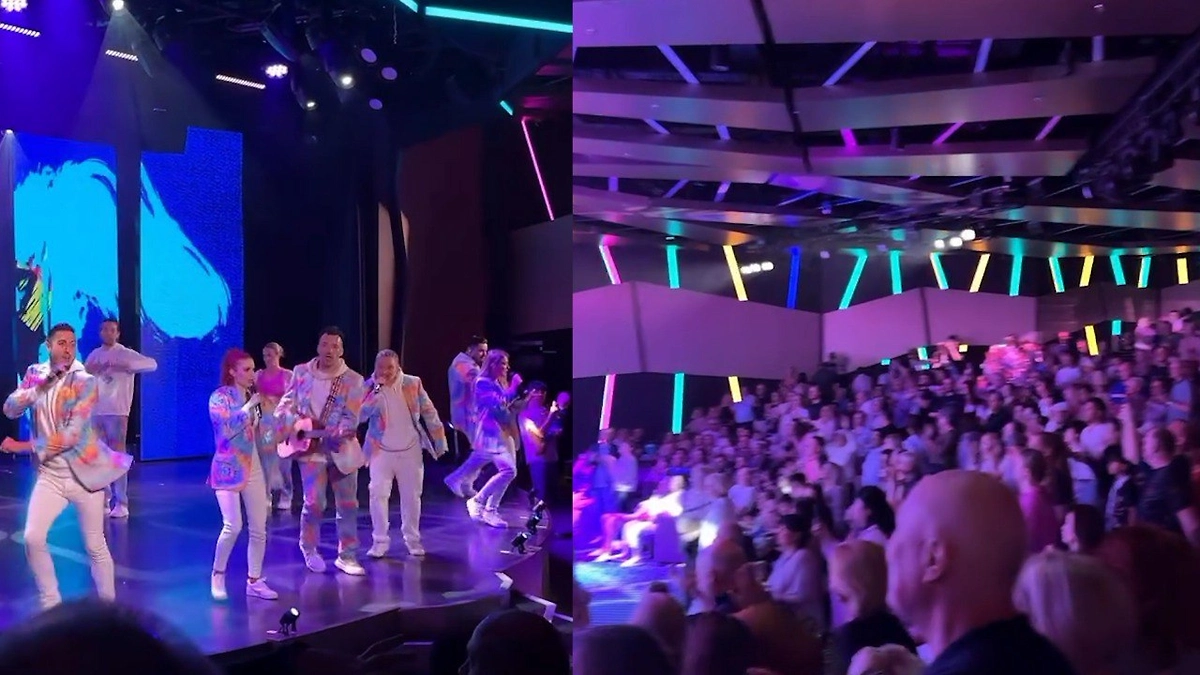 Развлекательная программа для туристов на лайнере MSC Euribia. Коллаж © SHOT