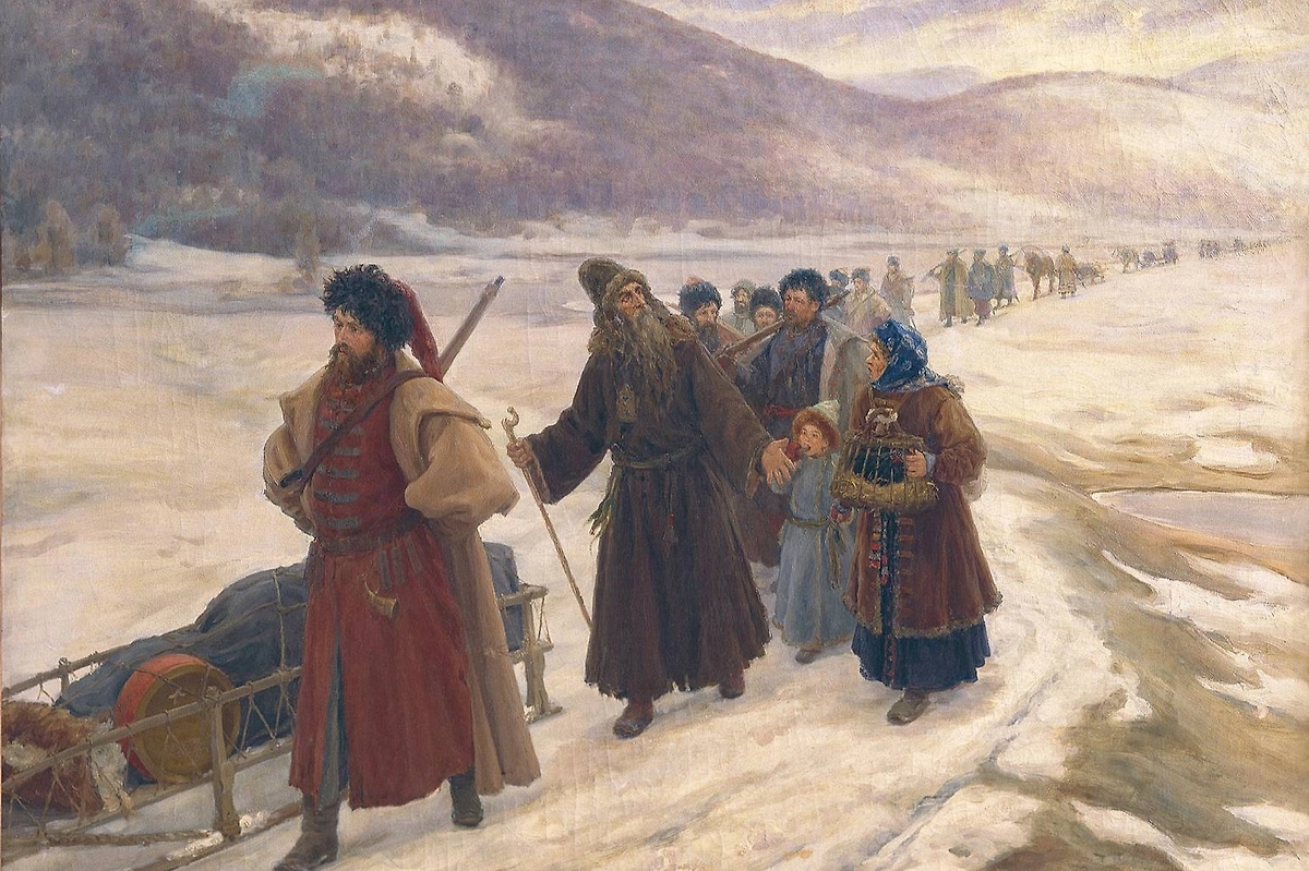 Семь православных книг, без которых не было бы русской классики. Фото © Wikipedia / Сергей Дмитриевич Милорадович, «Путешествие Аввакума по Сибири»