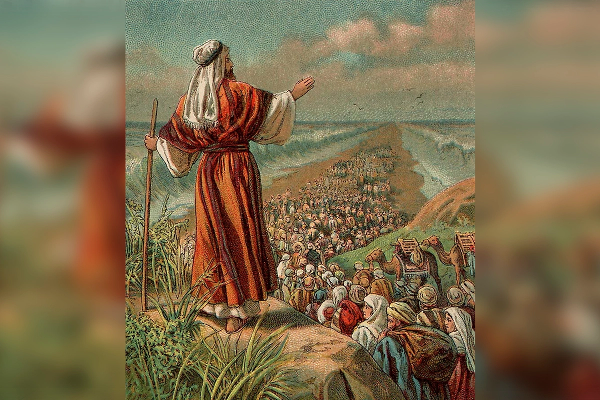 Иллюстрация к Исходу из Египта, 1907 г. Фото © Wikipedia / The Providence Lithograph Company