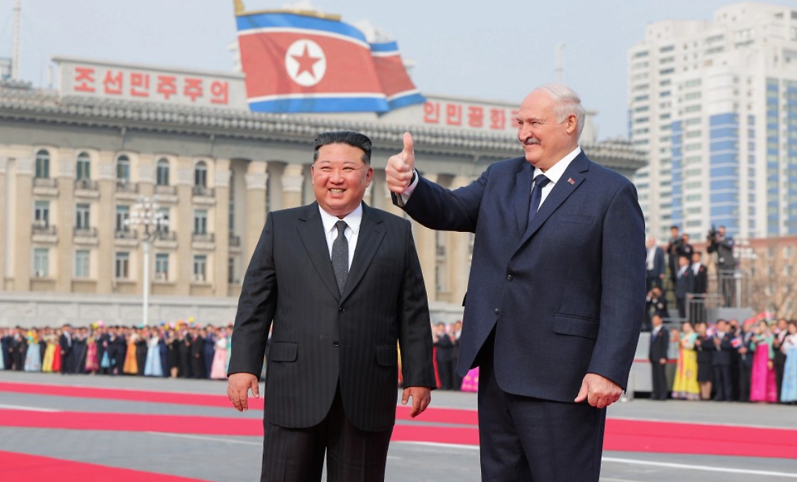 Ким Чен Ын встретился с Лукашенко в Пхеньяне. Фото © ЦТАК