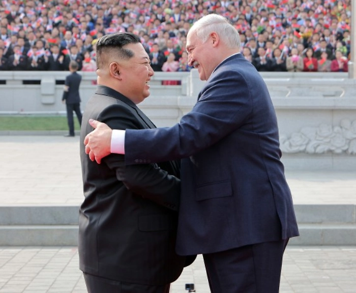 Ким Чен Ын встретился с Лукашенко в Пхеньяне. Фото © ЦТАК