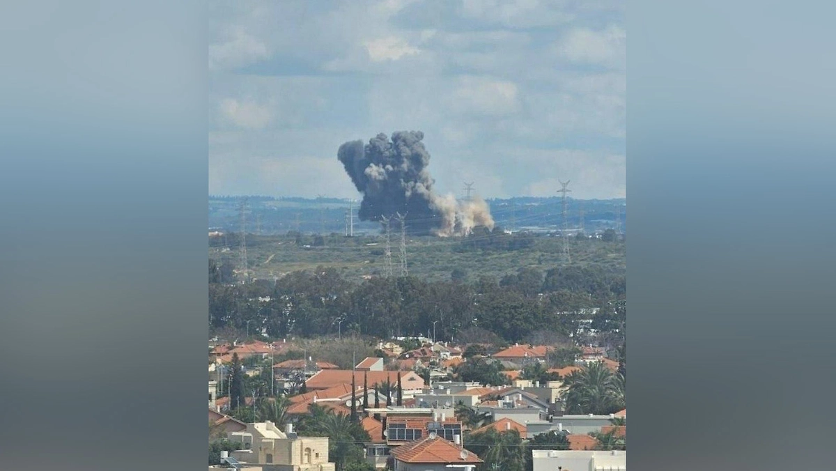 Удар по ТЭС «Огни Рабина». Фото © Telegram / СОЛОВЬЁВ