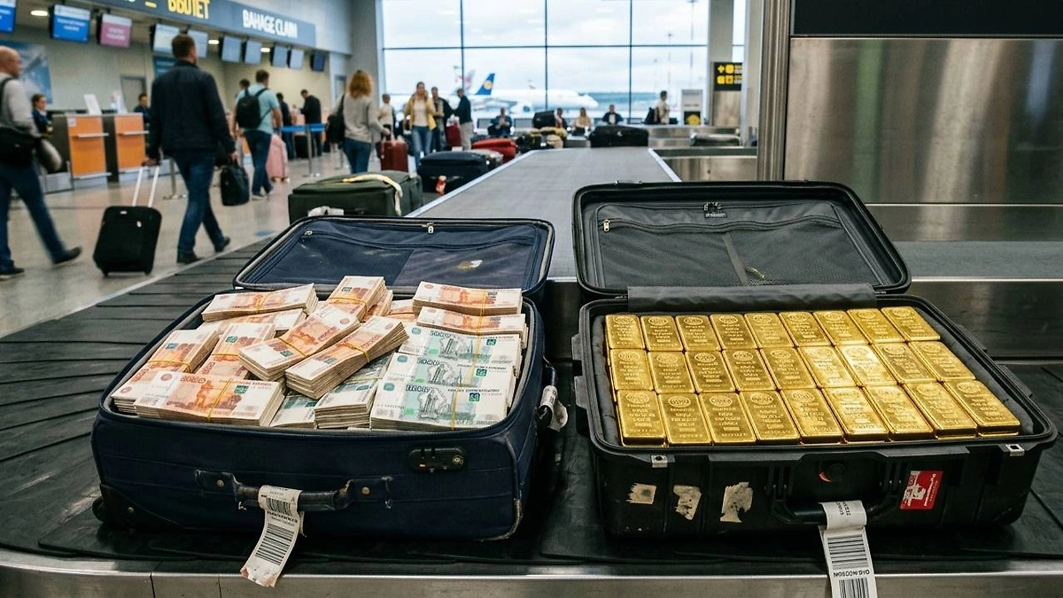 С 1 апреля 2026 запрещено вывозить наличные свыше $100 000. Фото © Nano Banana AI