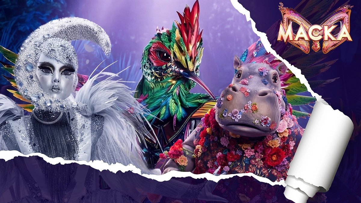 Кто покинул шоу «Маска 7» в выпуске от 29 марта 2026 года? Колибри, Гиппопотам или, может, Месяц? Обложка © Коллаж © Life.ru © Фото © VK / Маска, Маска, Маска